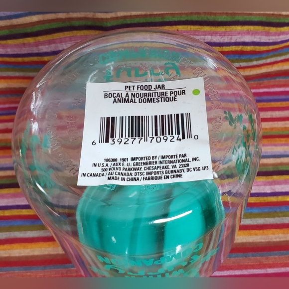 Pet Snack Jar "Life is Better with a Furry Companion" Treat Cookie Container - Picture 6 of 7